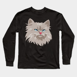 Angry Cat Long Sleeve T-Shirt